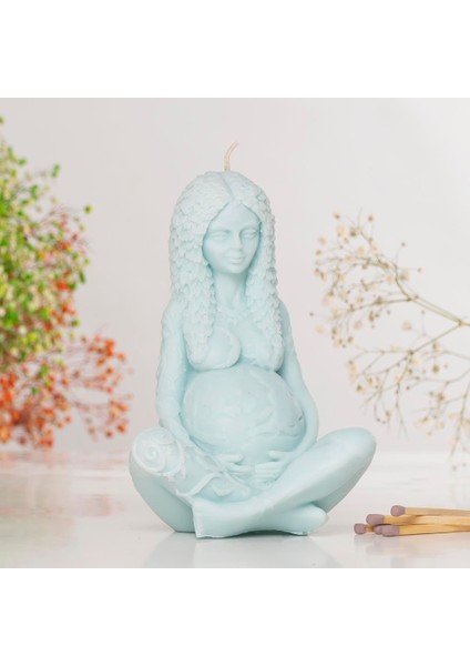 Gaia Temalı Vegan Soya Mum