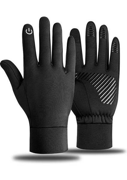 Yeni Sonbahar ve Kış Artı Kadife Dış Mekan Sıcak Elektrikli Araba Sürme Dokunmatik Ekran Yürüyüş ve Tırmanma Kaymaz (Yurt Dışından)