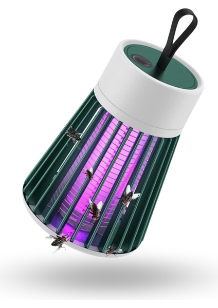 Büro Ev Ofis Yazlık Için Şarjlı Uv Işıklı Iç Dış Mekan Haşere Sivrisinek Sinek Kovucu Gece Lambası