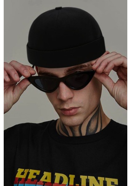 Ayarlanabilir Lacivert-Siyah Retro Takke Yazlık 2.li Set modelleri