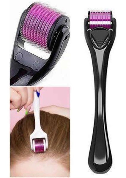 540 Iğneli Derma Roller 1mm Titanyum Uçlu Saç Kaş Serum Kullanımına Uygun