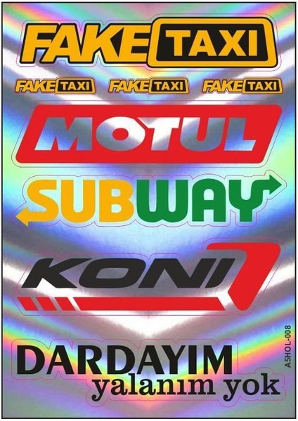 Gogo A4 Sticker Set Karışık-8