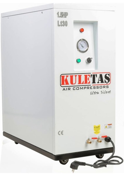 Kuletaş Kabinli Sessiz Hava Kompresörü 30 Litre 1.5hp