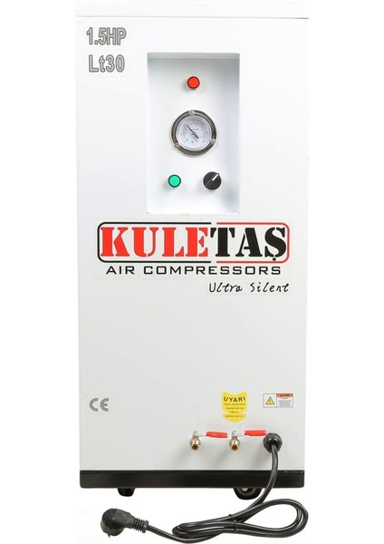 Kuletaş Kabinli Sessiz Hava Kompresörü 30 Litre 1.5hp modelleri