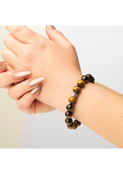 Kaplan Gözü Doğal Taş Bileklik (10 Mm) – Savaşçı Tınısı modelleri