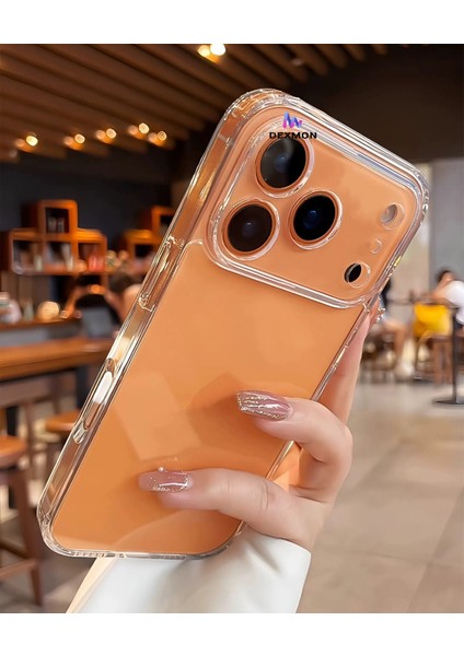 iPhone 17 Pro Max Uyumlu Kamera Korumalı Şeffaf Esnek Silikon Kılıf