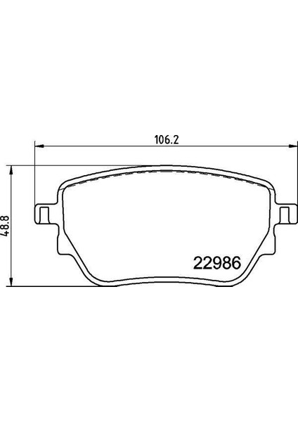 670749 - Fren Balatası Arka Mercedes W177 V177 W247 C118 X118 H247 X247