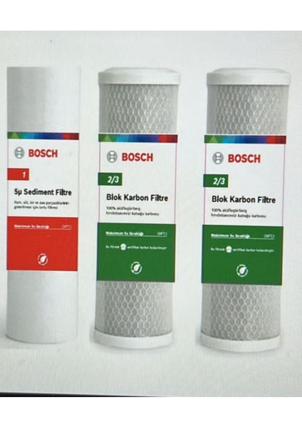 Profilo Su Arıtma 6 Aylık Bakım Filitre Seti WU11A2-WU01A-WU01A-SU01A2-WU11A-