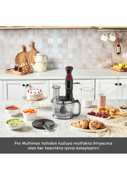 Pro Multimax 6 In 1 Çok Amaçlı Mutfak Robotu Black