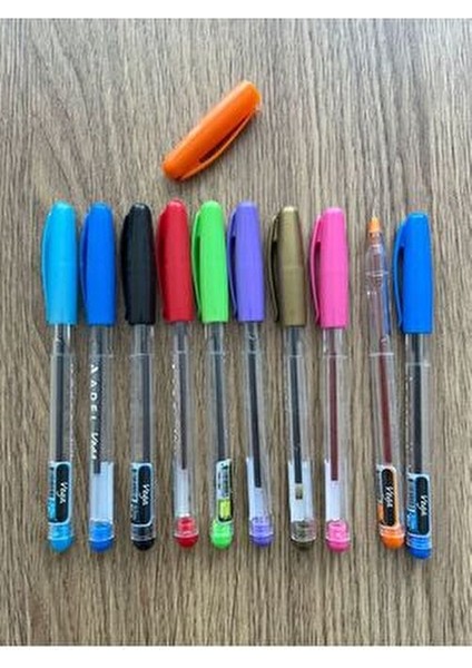 Vega Tükenmez Kalem Seti 10 Adet Farklı Renk ile Akıcı Yazım Deneyimi fırsatları