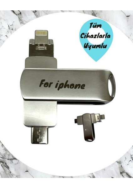 Iphone Uyumlu Flash Bellek Ios Apple Uyumlu 256 GB Otg USB Type C Flash Bellek Disk Pc Uyumlu modelleri