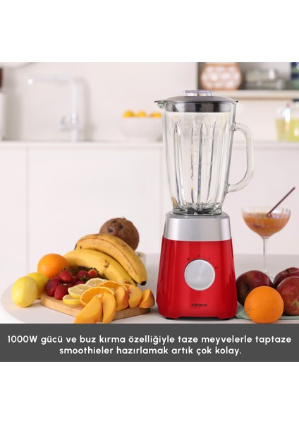 Multiblend Smoothie Blender Kırmızı 1000W modelleri