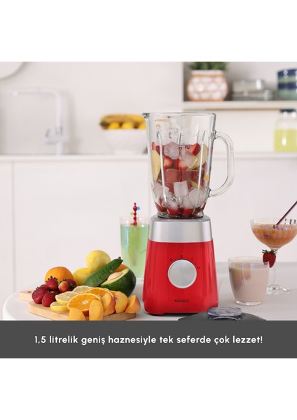 Multiblend Smoothie Blender Kırmızı 1000W fırsatları