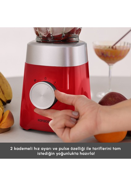 Multiblend Smoothie Blender Kırmızı 1000W indirimleri