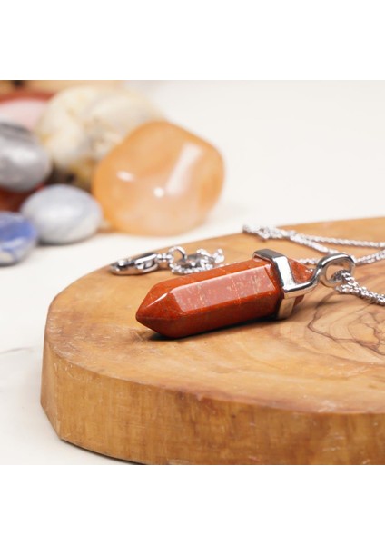 Jasper Doğal Taş Kolye