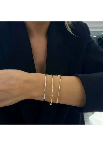 Rose Altın Ince Kelepçe - KLP0329