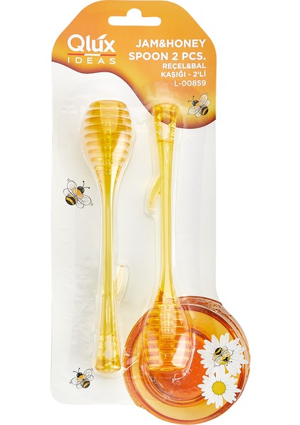 Bal Kaşığı 2 Li Bal Recel Kaşığı Qlux Bpa Içermez Bal Sunum Kaşığı L-00859 fiyatları
