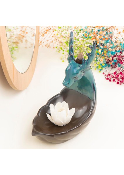 Zen Geyik Temalı Geri Akışlı Şelale Tütsülük fiyatları