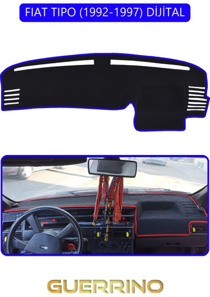 Fıat Tıpo 1992-1997 Modellerine Uygun Dijitaltorpido Koruma Halısı Mavi Kenar