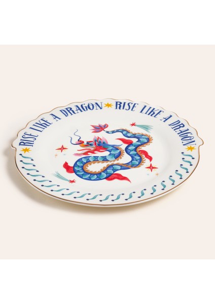 Luohu Porselen Pasta Tabağı 20 cm Renkli modelleri