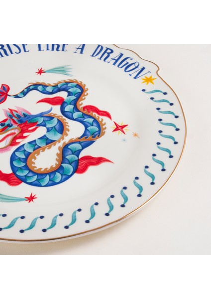 Luohu Porselen Pasta Tabağı 20 cm Renkli fırsatları