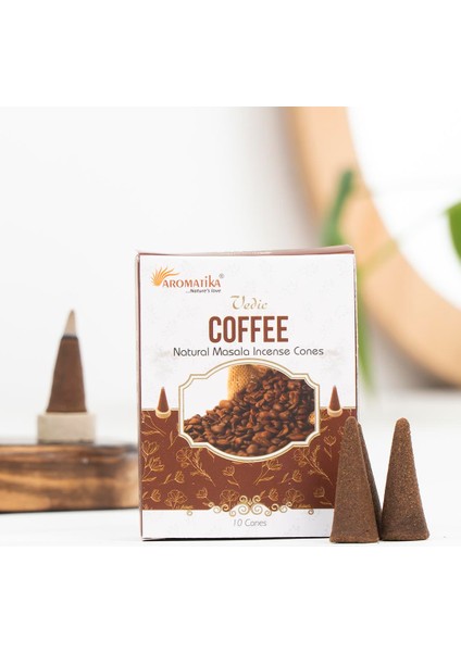 Kahve Aromalı Konik Tütsü
