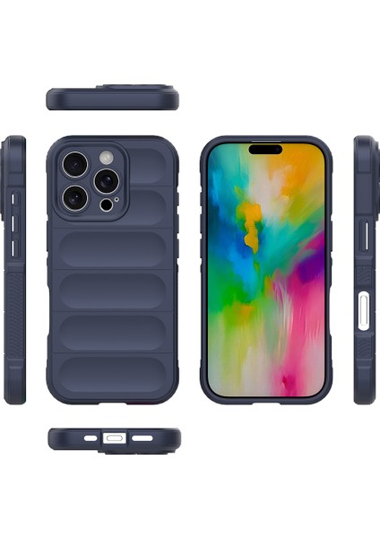 Apple iPhone 16 Pro Kılıf Esnek Tpu Oyuklu Arka Yüzey Tasarımlı Etnik Silikon Kapak modelleri