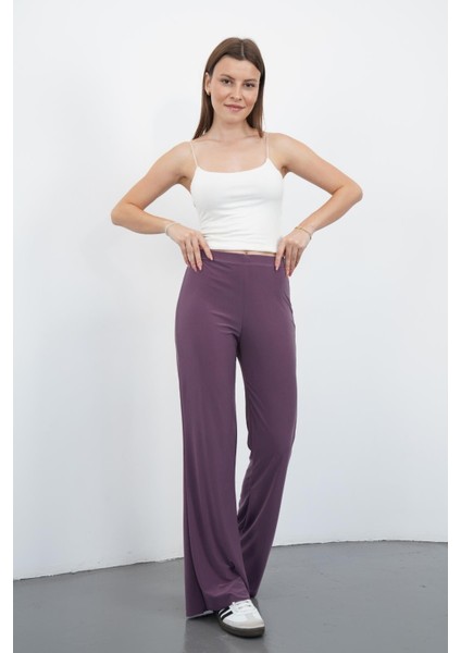 Nira Kadın Maxi Boy Ispanyol Paça Viskon Pantolon-Gül Kurusu fiyatları