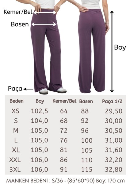 Nira Kadın Maxi Boy Ispanyol Paça Viskon Pantolon-Gül Kurusu fırsatları