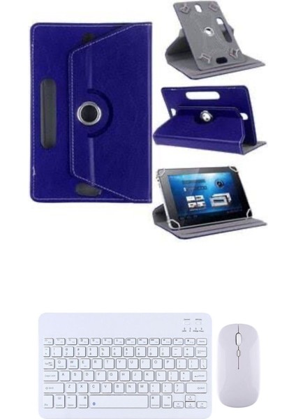 Xiaomi Pad Mini 8.8'' Kılıf Uyumlu Standlı Kablosuz Bluetooth Klavye Mouse Set