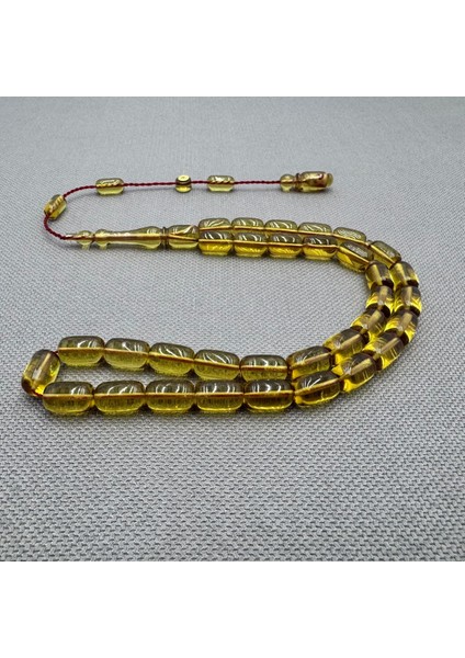 Erkan Çubukçu Sistemli Yeşil Sıkma Kehribar Tesbih