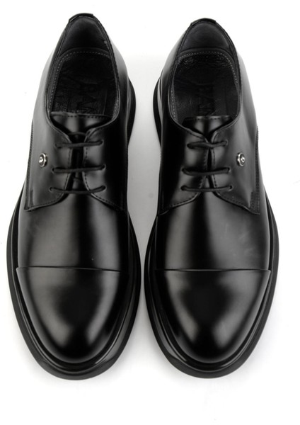Siyah Hakiki Deri Erkek Klasik Ayakkabı E01401031514 fırsatları