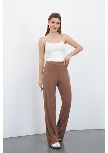 Nira Kadın Maxi Boy Ispanyol Paça Viskon Pantolon-Tarçın fiyatları