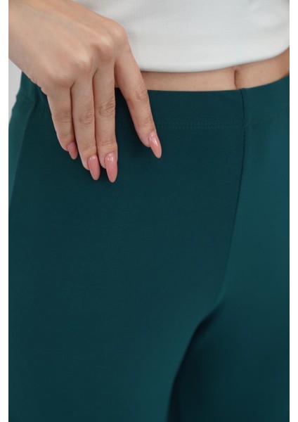 Nira Kadın Maxi Boy Ispanyol Paça Viskon Pantolon-Zümrüt Yeşil modelleri