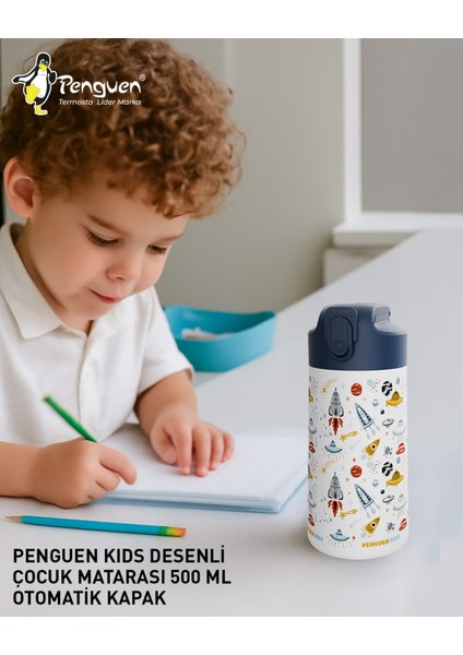 500ML Çocuk Su Matarası | Paslanmaz Çelik | Pipetli | Bpa Free | Sızdırmaz Kapaklı fırsatları