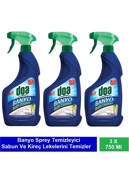 Banyo Sprey 750 ml Vegan x 3 Adet
