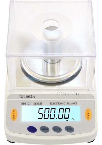 DJ602A Kefeli Hassas Terazi 3000 G Kapasiteli, 0.01 G Hassasiyetle Profesyonel Ölçüm ( Lisinya )