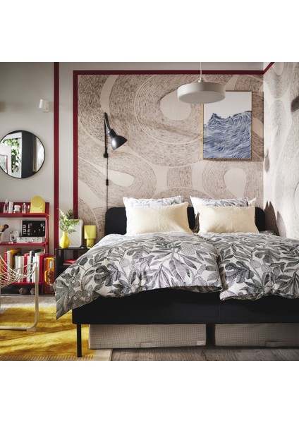 Çift Kişilik Nevresim Seti, Siyah-Beyaz, 240X220/50X60 cm modelleri
