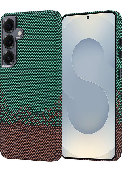 Galaxy S25 Kılıf M-Safe Şarj Özellikli Karbon Fiber Görünümlü Nekst Kapak