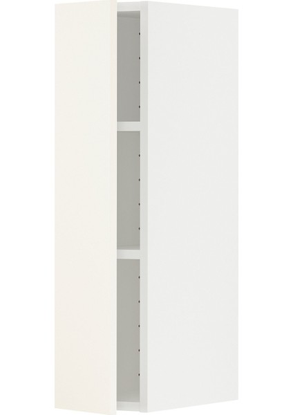Mutfak Duvar Dolabı, Vallstena Beyaz, 20X80 Cm, 1 Kapaklı
