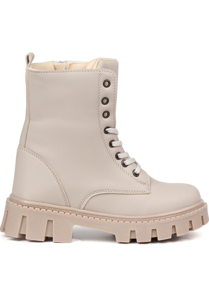 Kadın Bej Postal Bot – Kalın Taban Fermuarlı Bağcıklı Rahat Günlük Şık ve Dayanıklı fırsatları