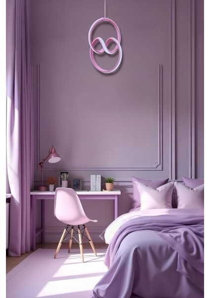 Evia Pembe Tek Renk Modern Sarkıt LED Avize fiyatları