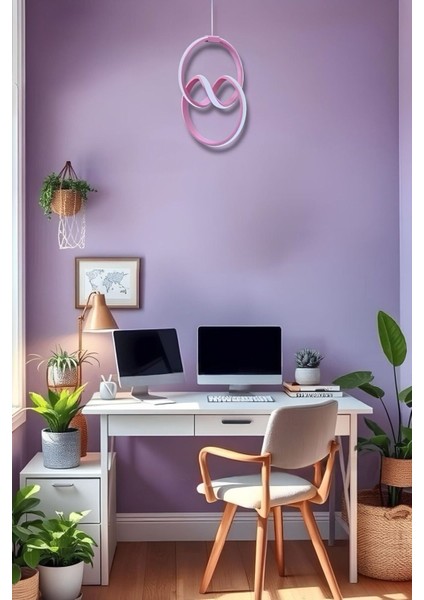 Evia Pembe Tek Renk Modern Sarkıt LED Avize fırsatları