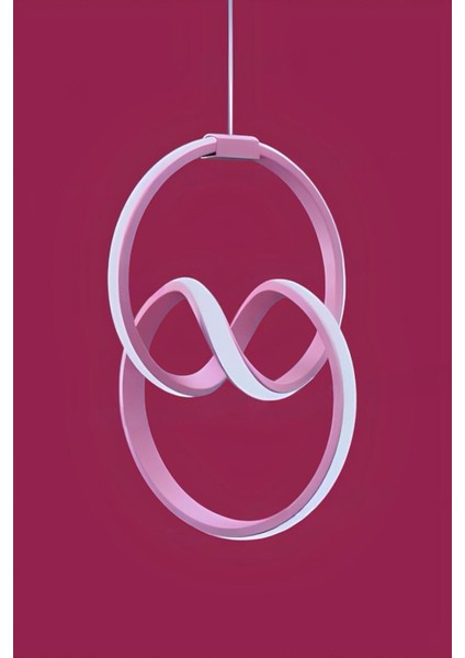 Evia Pembe Tek Renk Modern Sarkıt LED Avize indirimleri