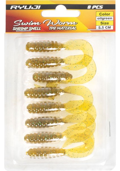 Swim Worm 5.5 cm Tpr Kokulu Silikon Yem fiyatları