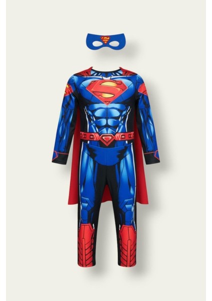 Superman Kassız Çocuk Kostümü - Çok Renkli