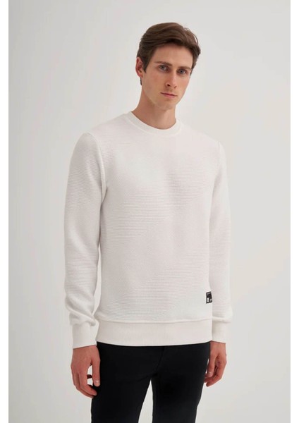 Bisiklet Yaka Ekru Erkek Sweatshirt 51930 fiyatları