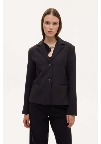 Siyah Kadın Blazer Ceket CKT00882