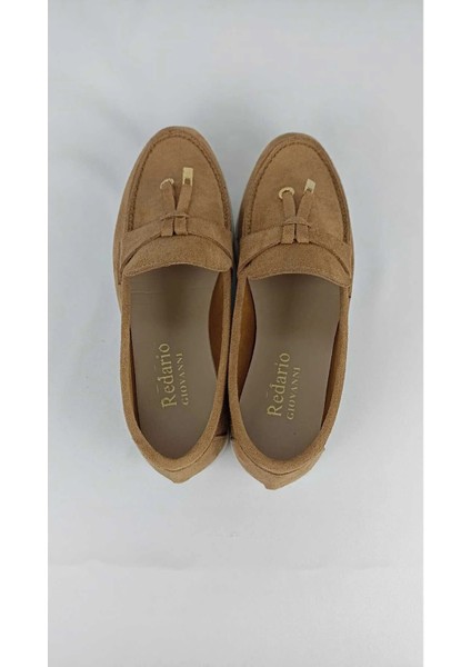 Kadın Sarı Süet Babet