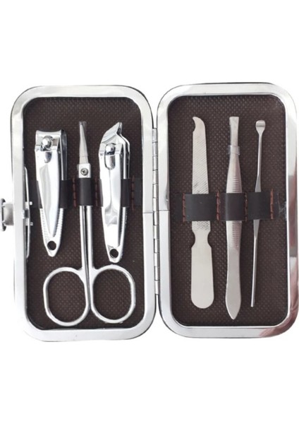 Deri Çantalı 6 Parça Manikür ve Pedikür Tırnak Bakım Seti